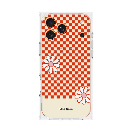 Premium Square Case with MagSafe［ Mod Deco - Original - Retro Flower ］