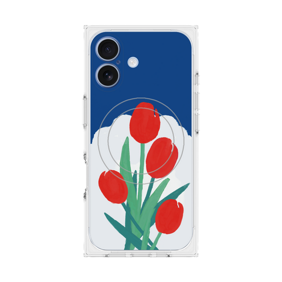 Premium Square Case with MagSafe［ Mod Deco - Original - Flower/A ］