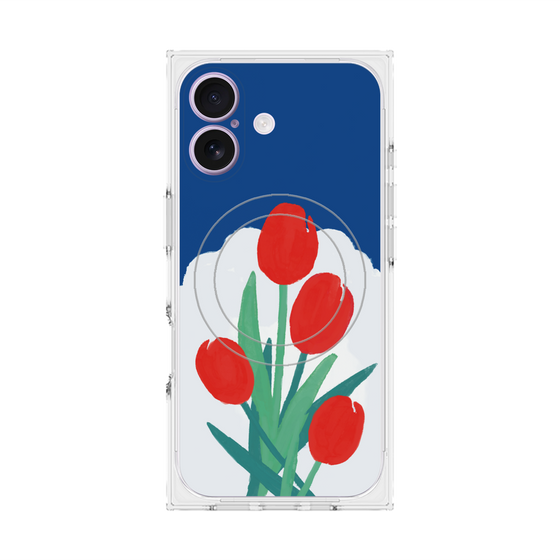 Premium Square Case with MagSafe［ Mod Deco - Original - Flower/A ］