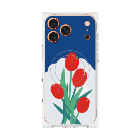 Premium Square Case with MagSafe［ Mod Deco - Original - Flower/A ］