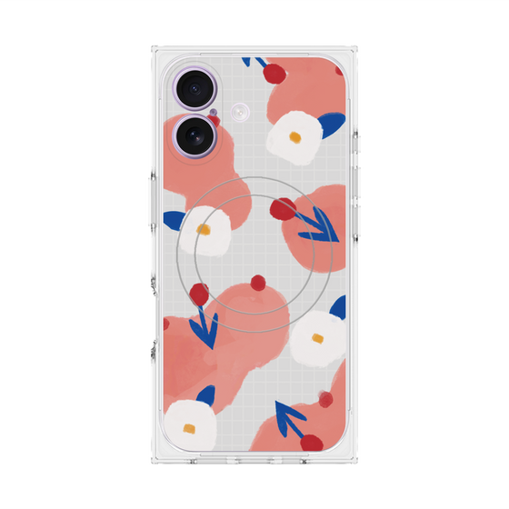 Premium Square Case with MagSafe［ Mod Deco - Original - Flower/C ］