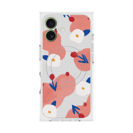 Premium Square Case with MagSafe［ Mod Deco - Original - Flower/C ］