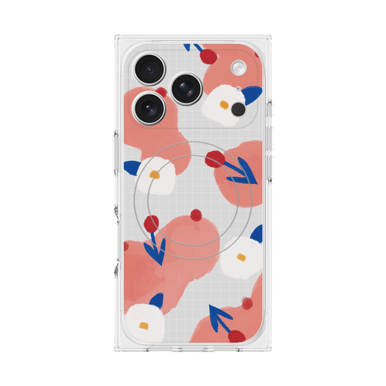 Premium Square Case with MagSafe［ Mod Deco - Original - Flower/C ］