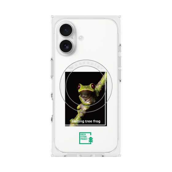 Premium Square Case with MagSafe［ Green Future Project - Gliding tree frog ］