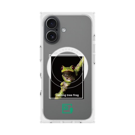 Premium Square Case with MagSafe［ Green Future Project - Gliding tree frog ］