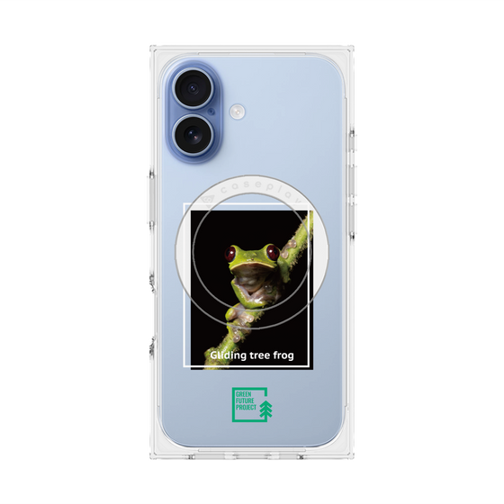 Premium Square Case with MagSafe［ Green Future Project - Gliding tree frog ］