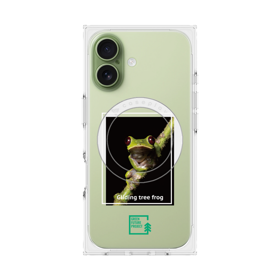 Premium Square Case with MagSafe［ Green Future Project - Gliding tree frog ］