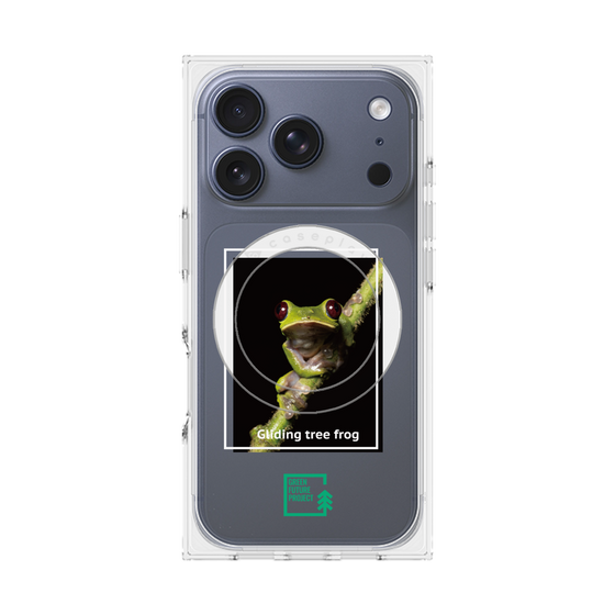 Premium Square Case with MagSafe［ Green Future Project - Gliding tree frog ］
