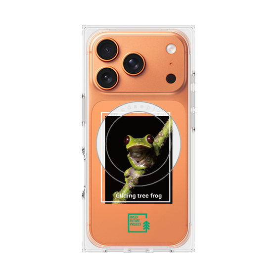 Premium Square Case with MagSafe［ Green Future Project - Gliding tree frog ］