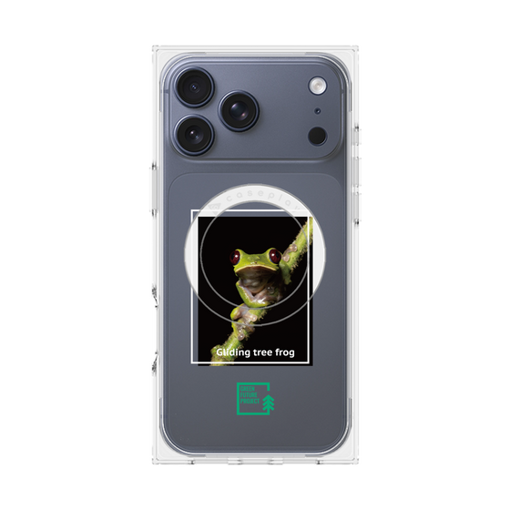 Premium Square Case with MagSafe［ Green Future Project - Gliding tree frog ］