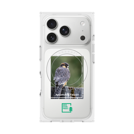 Premium Square Case with MagSafe［ Green Future Project - Aplomado Falcon ］