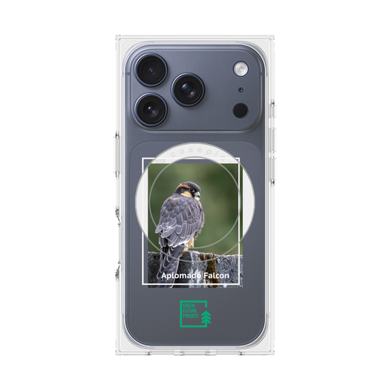 Premium Square Case with MagSafe［ Green Future Project - Aplomado Falcon ］