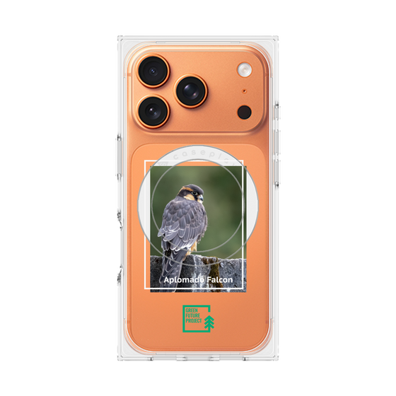 Premium Square Case with MagSafe［ Green Future Project - Aplomado Falcon ］