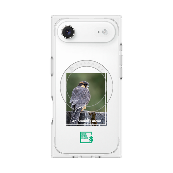 Premium Square Case with MagSafe［ Green Future Project - Aplomado Falcon ］