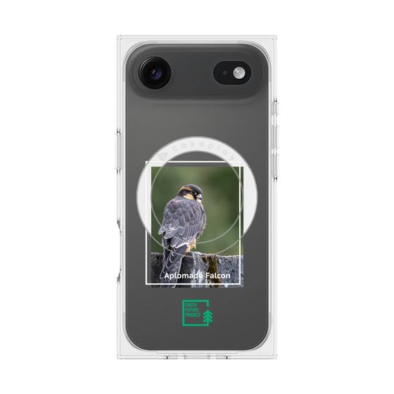 Premium Square Case with MagSafe［ Green Future Project - Aplomado Falcon ］