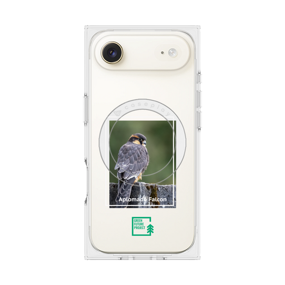 Premium Square Case with MagSafe［ Green Future Project - Aplomado Falcon ］