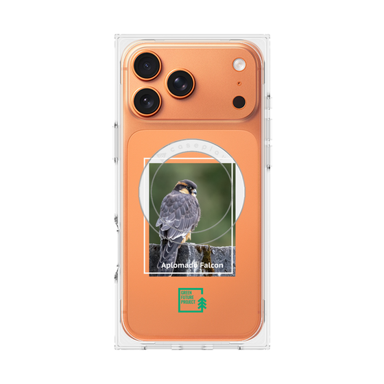 Premium Square Case with MagSafe［ Green Future Project - Aplomado Falcon ］