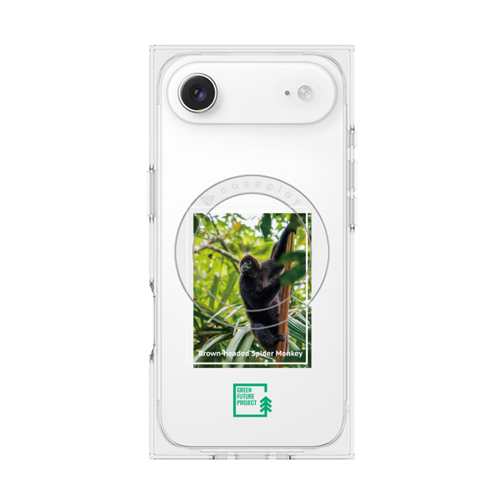 Premium Square Case with MagSafe［ Green Future Project - Brown-headed Spider Monkey ］