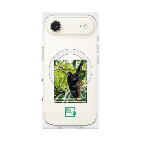 Premium Square Case with MagSafe［ Green Future Project - Brown-headed Spider Monkey ］