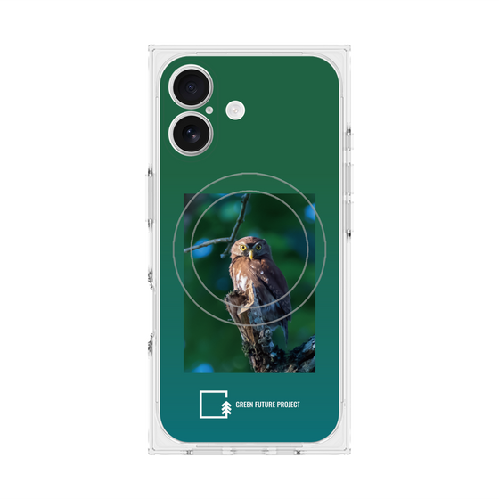 Premium Square Case with MagSafe［ Green Future Project - Ferruginous Pygmy Owl ］
