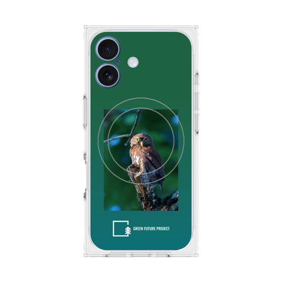 Premium Square Case with MagSafe［ Green Future Project - Ferruginous Pygmy Owl ］
