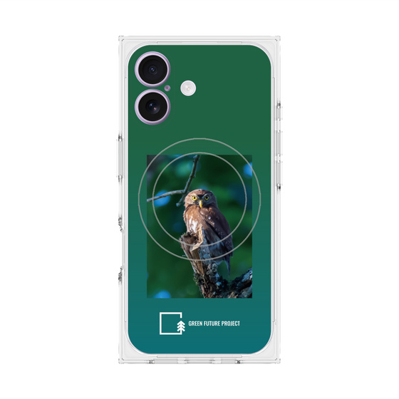 Premium Square Case with MagSafe［ Green Future Project - Ferruginous Pygmy Owl ］