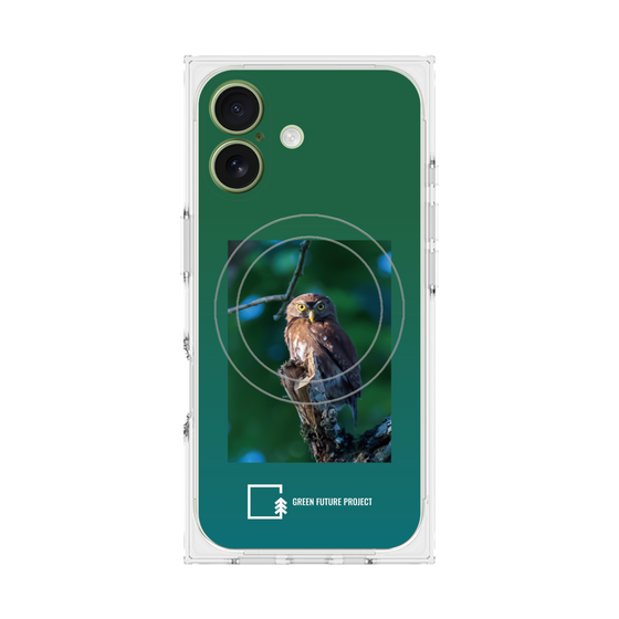Premium Square Case with MagSafe［ Green Future Project - Ferruginous Pygmy Owl ］