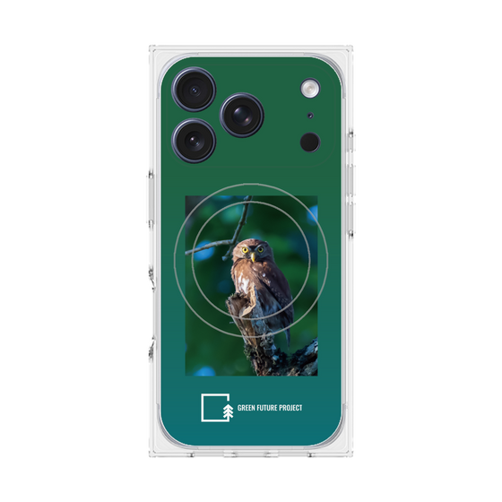Premium Square Case with MagSafe［ Green Future Project - Ferruginous Pygmy Owl ］