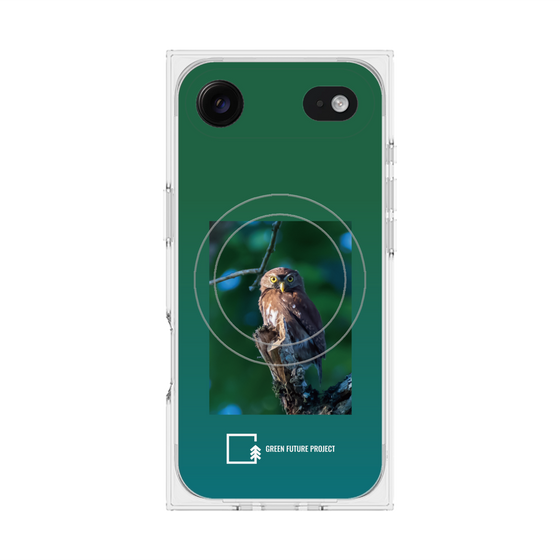 Premium Square Case with MagSafe［ Green Future Project - Ferruginous Pygmy Owl ］