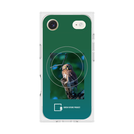 Premium Square Case with MagSafe［ Green Future Project - Ferruginous Pygmy Owl ］