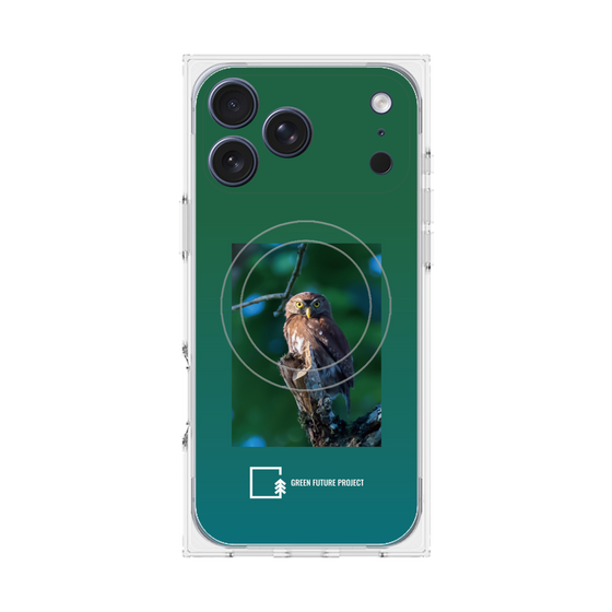 Premium Square Case with MagSafe［ Green Future Project - Ferruginous Pygmy Owl ］