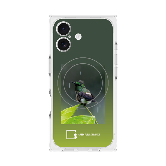 Premium Square Case with MagSafe［ Green Future Project - Butterfly Coquette ］