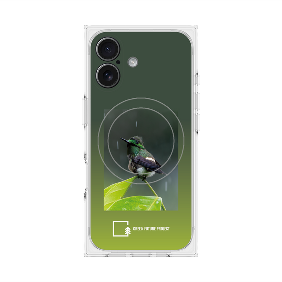 Premium Square Case with MagSafe［ Green Future Project - Butterfly Coquette ］