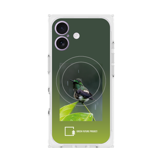 Premium Square Case with MagSafe［ Green Future Project - Butterfly Coquette ］