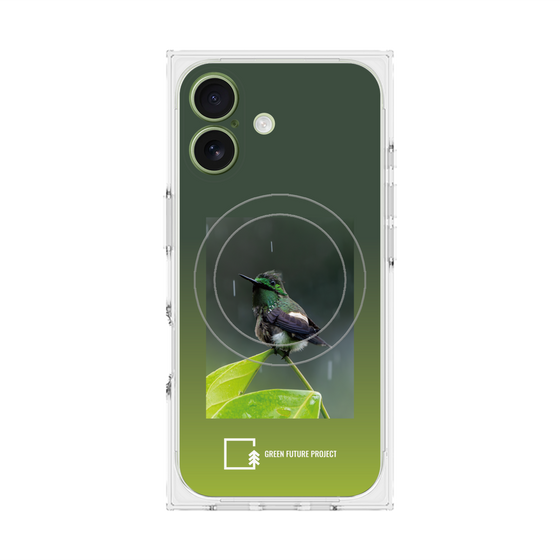 Premium Square Case with MagSafe［ Green Future Project - Butterfly Coquette ］