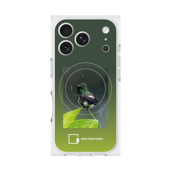 Premium Square Case with MagSafe［ Green Future Project - Butterfly Coquette ］