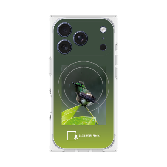 Premium Square Case with MagSafe［ Green Future Project - Butterfly Coquette ］