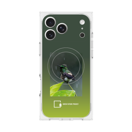 Premium Square Case with MagSafe［ Green Future Project - Butterfly Coquette ］