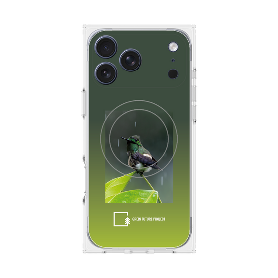 Premium Square Case with MagSafe［ Green Future Project - Butterfly Coquette ］