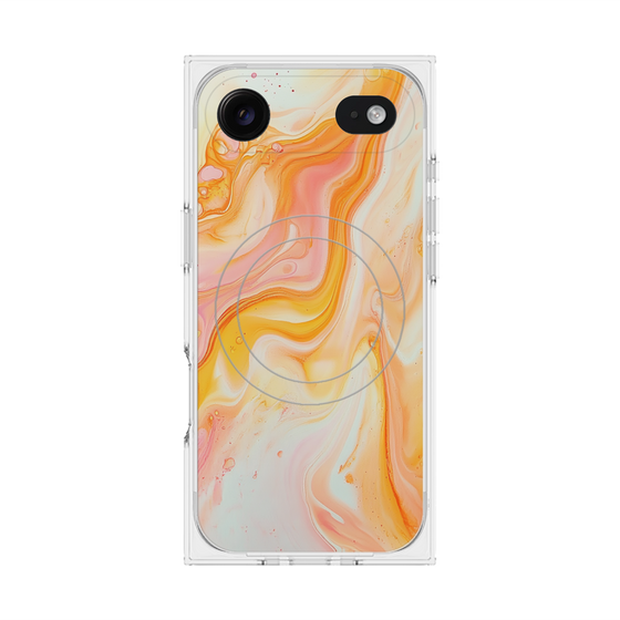 Premium Square Case with MagSafe［ Color Rain - Original - Tangerine Mist ］