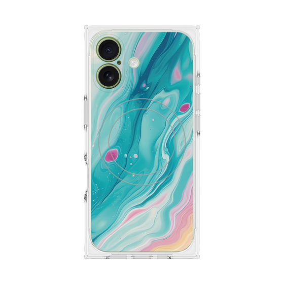 Premium Square Case with MagSafe［ Color Rain - Original - Serene Wave ］