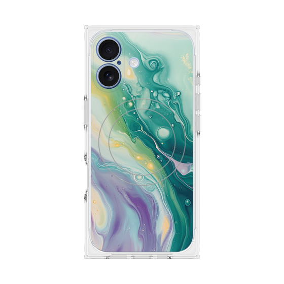 Premium Square Case with MagSafe［ Color Rain - Original - Dusky Forest ］