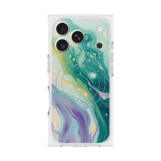 Premium Square Case with MagSafe［ Color Rain - Original - Dusky Forest ］