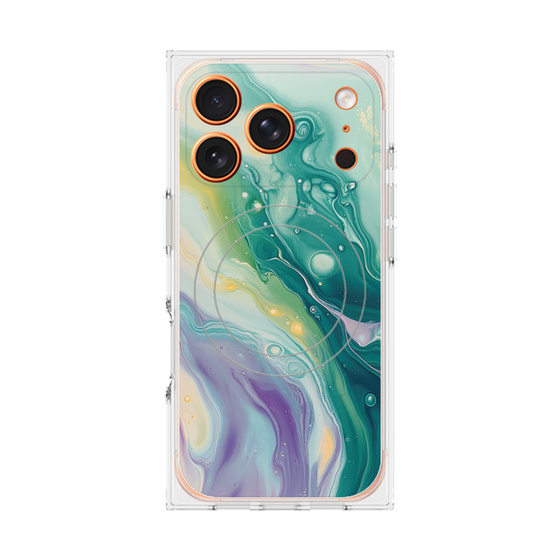 Premium Square Case with MagSafe［ Color Rain - Original - Dusky Forest ］