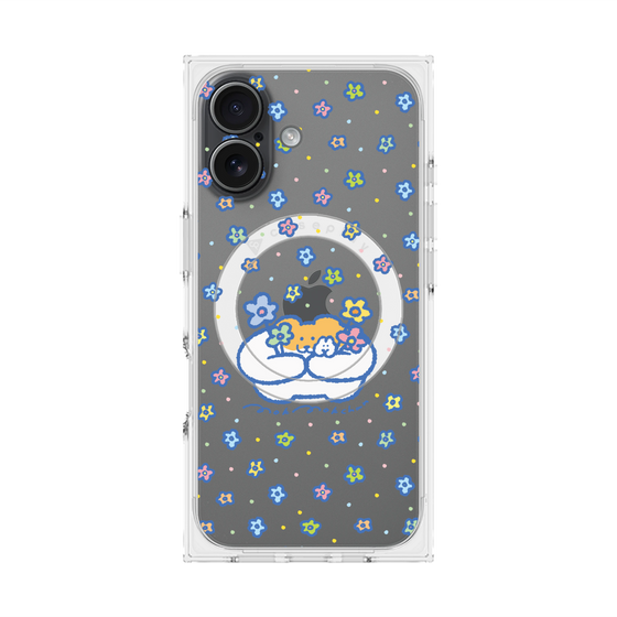 Premium Square Case with MagSafe［ Mokmokchan - Flowers ］