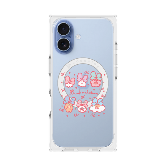 Premium Square Case with MagSafe［ Mokmokchan - Ribbons ］