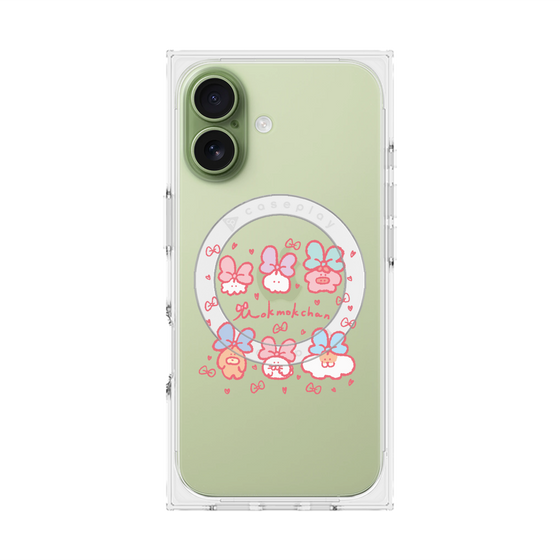 Premium Square Case with MagSafe［ Mokmokchan - Ribbons ］