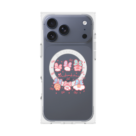 Premium Square Case with MagSafe［ Mokmokchan - Ribbons ］