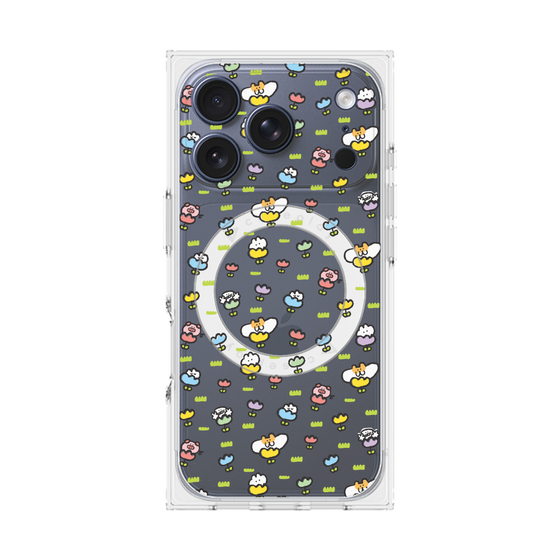 Premium Square Case with MagSafe［ Mokmokchan - Flower - All-over Pattern ］