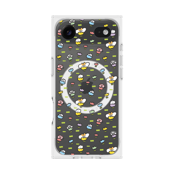 Premium Square Case with MagSafe［ Mokmokchan - Flower - All-over Pattern ］